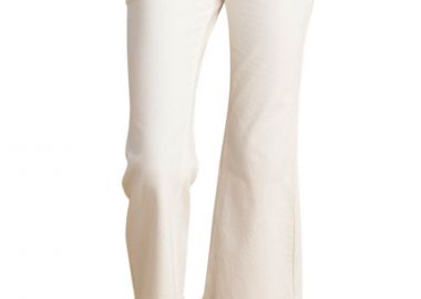 Παντελόνι Jean Attrattivo Kick Flare Cropped 9922933-WHITE Γυναικείο - Attrattivo - 