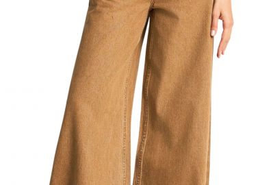 Παντελόνι Jean Funky Buddha Wide Leg FBL013-170-02-BROWN SUGAR Γυναικείο - Funky Buddha - 