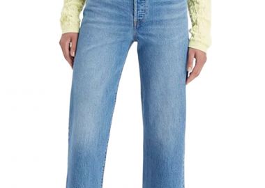 Παντελόνι Jean Levi's Denim Ribcage Straight Ankle Med Indigo 726930177-77 Γυναικείο - Levi's - 