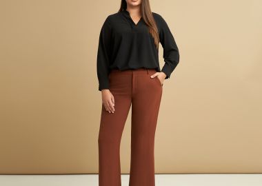 Παντελόνι καμπάνα κρεπ airwashed - MAT FASHION - 