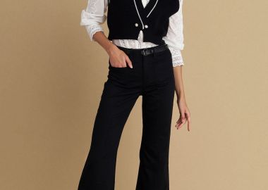 Παντελόνι καμπάνα με ζώνη - 5206634985811 -  - 