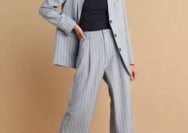 Παντελόνι κοστουμιού ριγέ - 5206634914033 -  - 