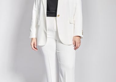 Παντελόνι κοστουμιού tailored κρεπ σε ίσια γραμμή -  - 