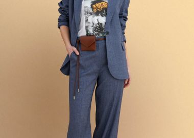 Παντελόνι κουστουμιού με ζώνη - 5206179077439 -  - 