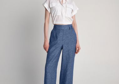 Παντελόνι λινό ελαστική μέση - 5207251960359 -  - 