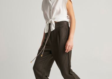 Παντελόνι λινό με κορδόνι - 5207251638791 -  - 