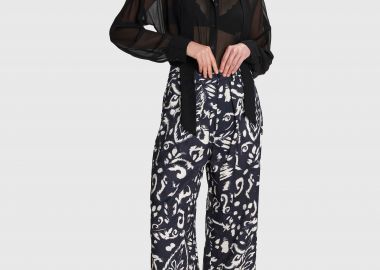 Παντελόνι με abstract print - 5206634971227 -  - 