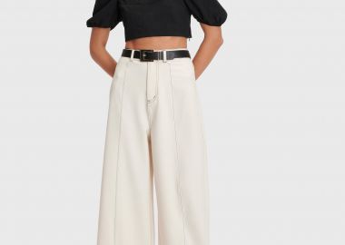 Παντελόνι με αντιθετικά γαζιά - 5206634912299 -  - 