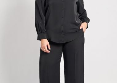 Παντελόνι με βελούδινη λωρίδα στο πλάι -  - 