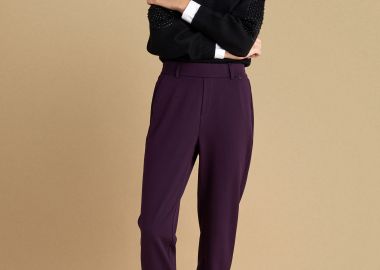 Παντελόνι με λάστιχο και γυριστό τελείωμα - 5206634990921 -  - 