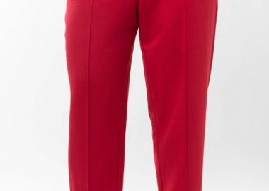 Παντελόνι με νερβίρ σχέδιο σε κόκκινο χρώμα -  - 