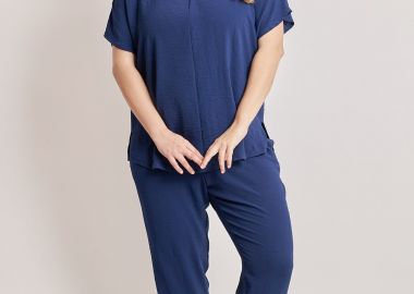 Παντελόνι με ρεβέρ -  - 