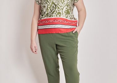 Παντελόνι με ρεβέρ -  - 