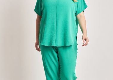 Παντελόνι με ρεβέρ -  - 