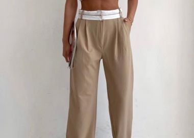 Παντελόνι Με Τρέσα Μπεζ - Amelie's - 