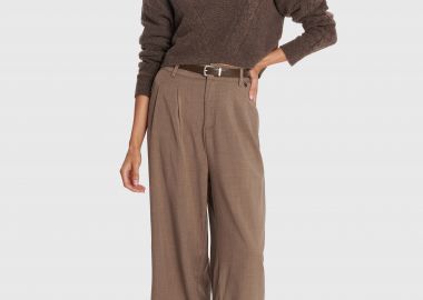 Παντελόνι office με ζώνη - 5206634971128 -  - 