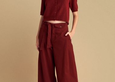 Παντελόνι paperbag με ζώνη - 5206634984715 -  - 