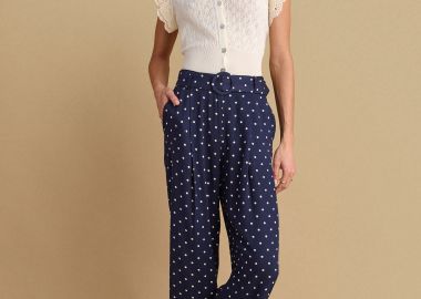 Παντελόνι πουά με πιέτες - 5206634906991 -  - 