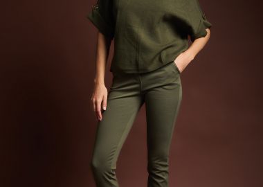 Παντελόνι Ψηλόμεσο Chino με Ελαστικότητα -  - 