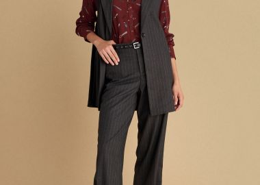 Παντελόνι ψηλόμεσο ριγέ - 5206634986351 -  - 