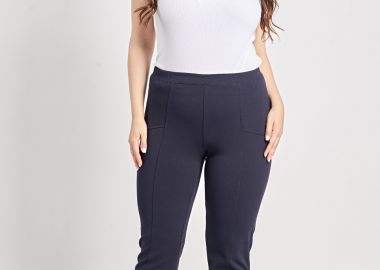 Παντελόνι scuba cigarette με διακοσμητική ραφή -  - 