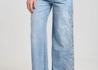 Παντελόνι Τζιν Με Πούλιες & Χάντρες -  - 