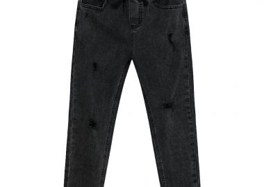 Παντελόνι τζην με σκισίματα για αγόρι - ΓΚΡΙ ΤΖΗΝ 13-224000-2 - energiers - 