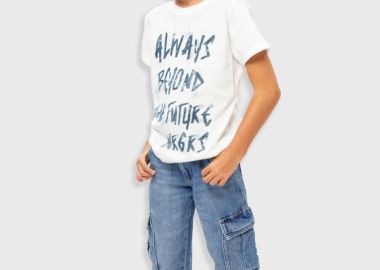 Παντελόνι τζην straight για αγόρι - ΜΠΛΕ ΤΖΗΝ 13-225017-2 - energiers - 