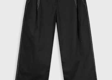 Παντελόνι wide leg - ΜΑΥΡΟ 16-226205-2 - energiers - 