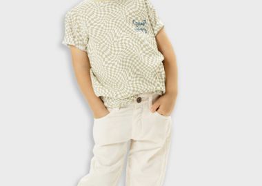 Παντελόνι wide leg για αγόρι - ΚΡΕΜ 12-225104-2 - energiers - 