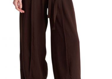 Παντελόνι Υφασμάτινο Ale Barrel Leg 81684038G-BROWN Γυναικείο - Ale - 