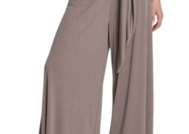 Παντελόνι Υφασμάτινο Ale Χυτό Με Ζώνη 8920752-LIGHT GREY Γυναικείο - Ale - 