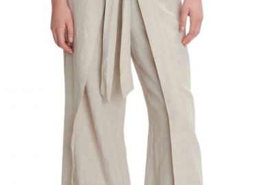 Παντελόνι Υφασμάτινο Ale Λινή Σχεδιαστική 8920634-NATURAL Γυναικείο - Ale - 