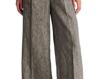 Παντελόνι Υφασμάτινο Ale Λινό Wide Leg 8923189-GREY Γυναικείο - Ale - 