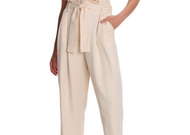 Παντελόνι Υφασμάτινο Ale Με Ζώνη Στη Μέση 81183103-VANILLA Γυναικείο - Ale - 