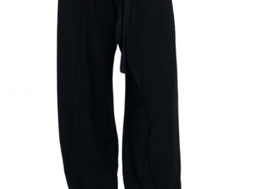 Παντελόνι Υφασμάτινο Ale Σε Φαρδιά Γραμμή 81684038-BLACK Γυναικείο - Ale - 