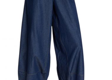 Παντελόνι Υφασμάτινο Ale Ζιπ Κιλοτ Με Denim Όψη 81253004-BLUE Γυναικείο - Ale - 