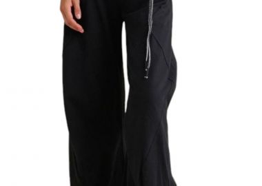 Παντελόνι Υφασμάτινο Attrattivo Barrel Με Κορδόνι 9919317-BLACK Γυναικείο - Attrattivo - 