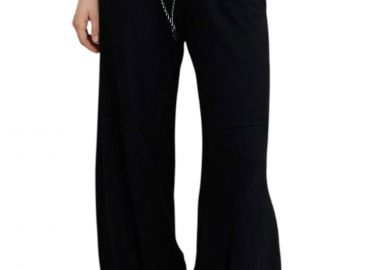 Παντελόνι Υφασμάτινο Attrattivo Βράκα Με Εξώραφα 9836012-BLACK Γυναικείο - Attrattivo - 