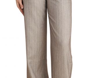 Παντελόνι Υφασμάτινο Attrattivo Ίσιο Ριγέ 9922995-GREIGE Γυναικείο - Attrattivo - 