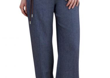 Παντελόνι Υφασμάτινο Attrattivo Κουστουμιού Με Ιδιαίτερη Ζώνη 9922988-BLUE Γυναικείο - Attrattivo - 