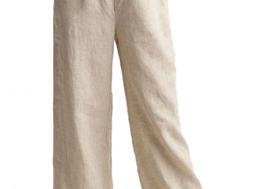 Παντελόνι Υφασμάτινο Attrattivo Λινό 91367041-NATURAL Γυναικείο - Attrattivo - 