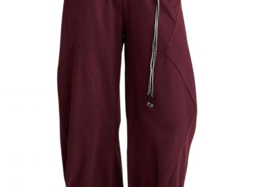 Παντελόνι Υφασμάτινο Attrattivo Με Λάστιχο 9919317D-OXBLOOD Γυναικείο - Attrattivo - 