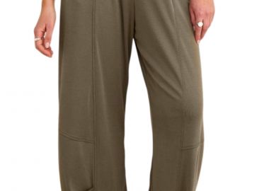 Παντελόνι Υφασμάτινο Attrattivo Με Λάστιχο 9923292-KHAKI Γυναικείο - Attrattivo - 