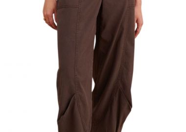 Παντελόνι Υφασμάτινο Attrattivo Μονόχρωμο 9923112-CHOCOLATE Γυναικείο - Attrattivo - 