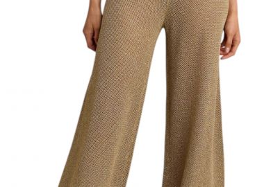 Παντελόνι Υφασμάτινο Attrattivo Resort Lurex 9920986-Gold Γυναικείο - Attrattivo - 