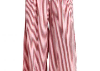 Παντελόνι Υφασμάτινο Attrattivo Ριγέ Με Ζώνη 9921233-RED Γυναικείο - Attrattivo - 