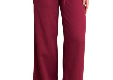 Παντελόνι Υφασμάτινο Attrattivo Σε Ίσια Γραμμή Με Ζώνη 9922999-CHERRY Γυναικείο - Attrattivo - 