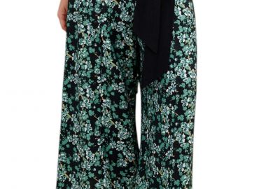 Παντελόνι Υφασμάτινο Attrattivo Ζιπ Κιλότ Φλοράλ Με Ζώνη 9923016-MULTICOLOR Γυναικείο - Attrattivo - 