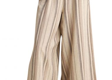 Παντελόνι Υφασμάτινο Attrattivo Ζυπ Κιλότ Ριγέ 91072046-NATURAL Γυναικείο - Attrattivo - 